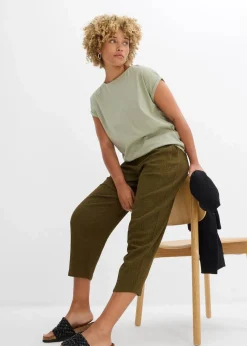 Jersey-Hose aus Strukturmaterial|bonprix Hot