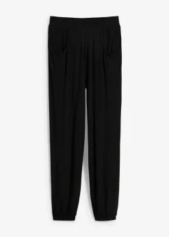 bonprix Bekleidung·Kleider|Hosen|Jersey-Hose mit Bequembund schwarz