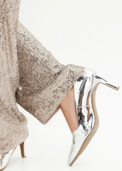 Jersey-Hose mit Pailletten|bonprix Clearance