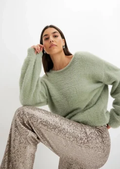 Jersey-Hose mit Pailletten|bonprix Clearance