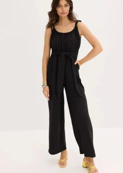 bonprix Bekleidung·Homewear|Jumpsuits|Jersey-Jumpsuit schwarz