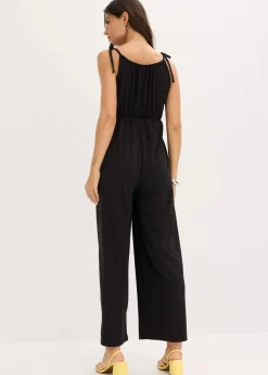 bonprix Bekleidung·Homewear|Jumpsuits|Jersey-Jumpsuit schwarz