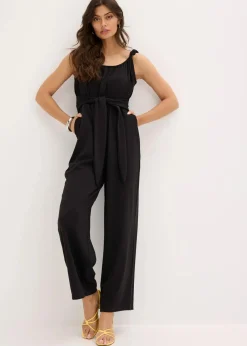 bonprix Bekleidung·Homewear|Jumpsuits|Jersey-Jumpsuit schwarz