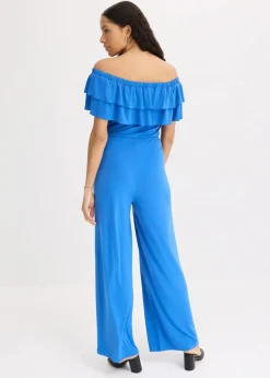 bonprix Bekleidung·Homewear|Jumpsuits|Jersey-Jumpsuit gletscherblau
