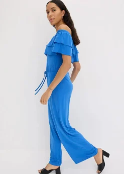 bonprix Bekleidung·Homewear|Jumpsuits|Jersey-Jumpsuit gletscherblau