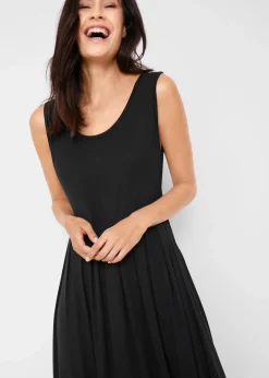 bonprix Bekleidung·Homewear|Jumpsuits|Jersey-Jumpsuit aus Viskose-Mix schwarz