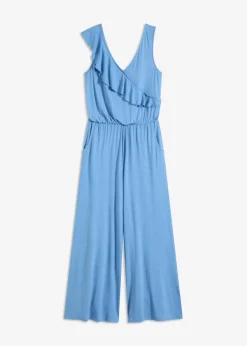 Jersey-Jumpsuit mit Volant|bonprix Outlet