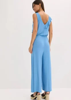 Jersey-Jumpsuit mit Volant|bonprix Outlet