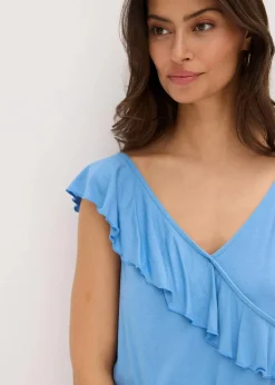 Jersey-Jumpsuit mit Volant|bonprix Outlet