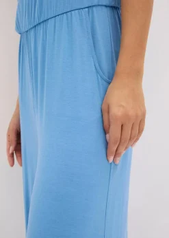 Jersey-Jumpsuit mit Volant|bonprix Outlet