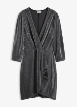 bonprix Bekleidung·Pullover & Strickjacken|Kleider|Jerseykleid schwarz