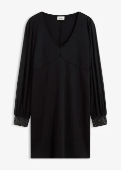 bonprix Bekleidung·Pullover & Strickjacken|Kleider|Jerseykleid schwarz