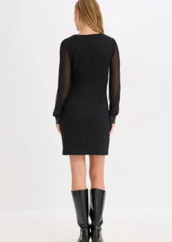 bonprix Bekleidung·Pullover & Strickjacken|Kleider|Jerseykleid schwarz