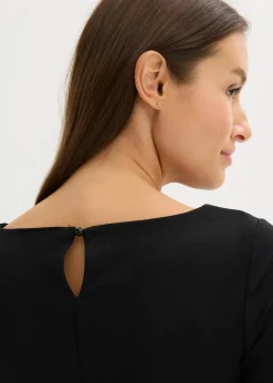 bonprix Bekleidung·Pullover & Strickjacken|Kleider|Jerseykleid schwarz