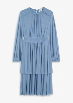 bonprix Bekleidung·Pullover & Strickjacken|Kleider|Jerseykleid wellenblau