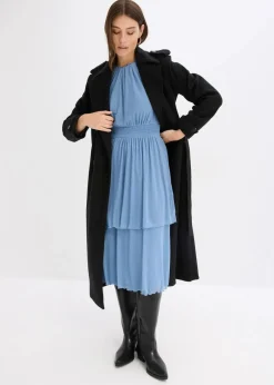 bonprix Bekleidung·Pullover & Strickjacken|Kleider|Jerseykleid wellenblau