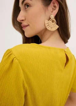 bonprix Kleider|Bekleidung·Pullover & Strickjacken|Jerseykleid lemoncurry