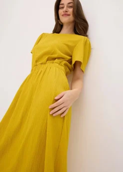 bonprix Kleider|Bekleidung·Pullover & Strickjacken|Jerseykleid lemoncurry