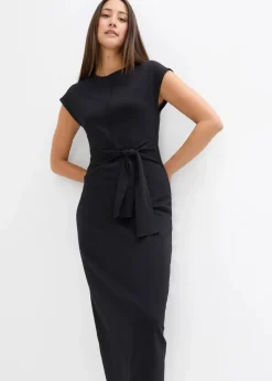 bonprix Bekleidung·Pullover & Strickjacken|Kleider|Jerseykleid schwarz