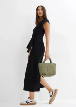 bonprix Bekleidung·Pullover & Strickjacken|Kleider|Jerseykleid schwarz