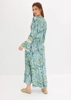 bonprix Bekleidung·Pullover & Strickjacken|Kleider|Jerseykleid mint/grün paisley