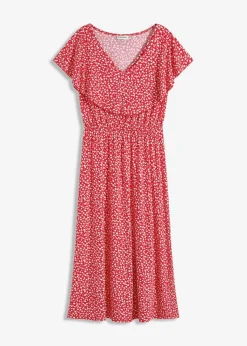 bonprix Bekleidung·Pullover & Strickjacken|Kleider|Jerseykleid erdbeere bedruckt