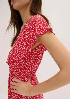 bonprix Bekleidung·Pullover & Strickjacken|Kleider|Jerseykleid erdbeere bedruckt