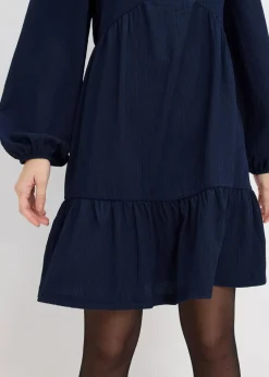 bonprix Kleider|Bekleidung·Pullover & Strickjacken|Jerseykleid dunkelblau