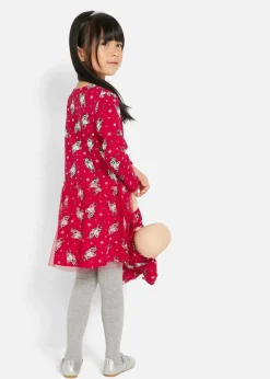bonprix Mädchen 2-8 Jahre·Nachhaltigere Materialien|Mädchen 9-16 Jahre·Nachhaltigere Materialien|Jerseykleid + Puppenkleid rot