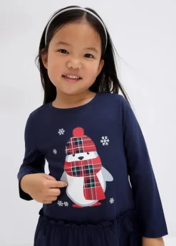 Jerseykleid + Puppenkleid aus reiner Bio-Baumwolle (2-tlg. Set)|bonprix Discount