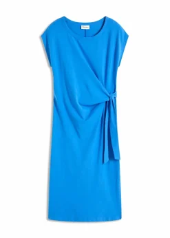 bonprix Bekleidung·Pullover & Strickjacken|Kleider|Jerseykleid aus elastischem Baumwoll-Mix gletscherblau