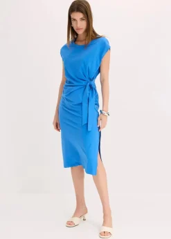 bonprix Bekleidung·Pullover & Strickjacken|Kleider|Jerseykleid aus elastischem Baumwoll-Mix gletscherblau