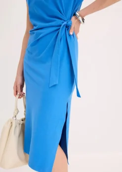 bonprix Bekleidung·Pullover & Strickjacken|Kleider|Jerseykleid aus elastischem Baumwoll-Mix gletscherblau