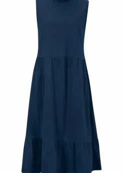 bonprix Nachhaltigere Materialien|Kleider|Jerseykleid aus reiner Baumwolle dunkelblau