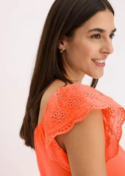 bonprix Bekleidung·Pullover & Strickjacken|Jerseykleid aus reiner Bio-Baumwolle mango