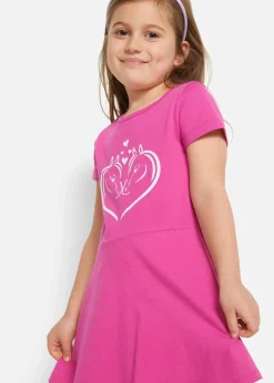 Jerseykleid aus reiner Bio-Baumwolle (2er Pack)|bonprix Hot