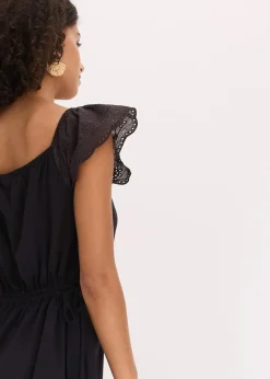 bonprix Bekleidung·Pullover & Strickjacken|Jerseykleid aus reiner Bio-Baumwolle schwarz