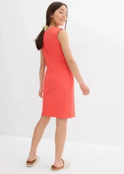 bonprix Mädchen 9-16 Jahre·Kleider & Jumpsuits|Mädchen 2-8 Jahre·Nachhaltigere Materialien|Jerseykleid aus reiner Bio-Baumwolle hummer