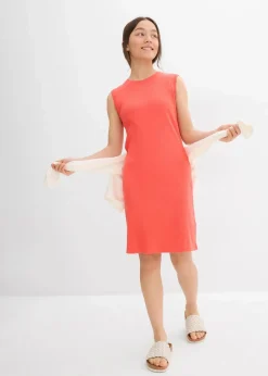 bonprix Mädchen 9-16 Jahre·Kleider & Jumpsuits|Mädchen 2-8 Jahre·Nachhaltigere Materialien|Jerseykleid aus reiner Bio-Baumwolle hummer