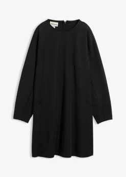 bonprix Bekleidung·Pullover & Strickjacken|Kleider|Jerseykleid aus Scuba schwarz