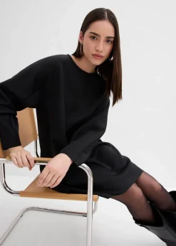 bonprix Bekleidung·Pullover & Strickjacken|Kleider|Jerseykleid aus Scuba schwarz