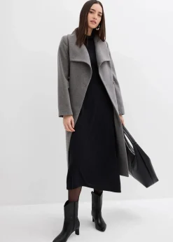 bonprix Bekleidung·Pullover & Strickjacken|Kleider|Jerseykleid aus softem Modal-Mix schwarz