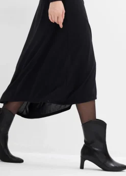 bonprix Bekleidung·Pullover & Strickjacken|Kleider|Jerseykleid aus softem Modal-Mix schwarz