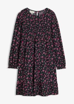 Jerseykleid aus strukturiertem Crinkle|bonprix Outlet