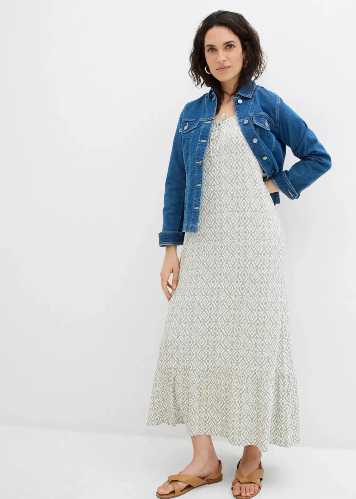 Jerseykleid aus Viskose-Mix|bonprix Hot