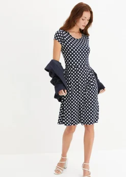 Jerseykleid aus Viskose-Mix|bonprix Hot