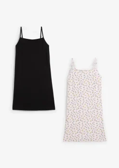 Jerseykleid (2er Pack) aus elastischem Baumwoll-Mix|bonprix Sale