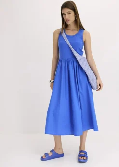 Jerseykleid im Materialmix|bonprix Online