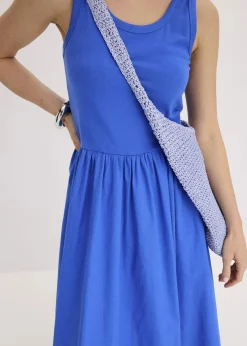 Jerseykleid im Materialmix|bonprix Online