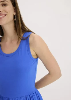 Jerseykleid im Materialmix|bonprix Online